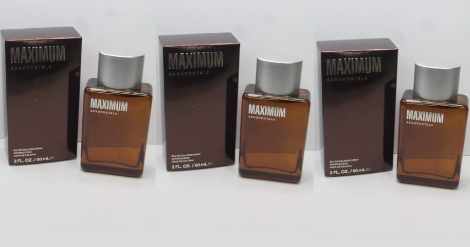 AEROPOSTALE MAXIMUM EAU DE COLOGNE SPRAY 2 OZ BOXED (LOT OF 3)