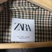 Zara Men’s Plaid Bomber Jacket Houndstooth Checkered Full Zip Up Sz L Excellent