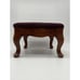 VINTAGE PETIT POINT EMBROIDERED OTTOMAN FOOTSTOOL FURNITURE HOME DECOR