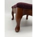 VINTAGE PETIT POINT EMBROIDERED OTTOMAN FOOTSTOOL FURNITURE HOME DECOR
