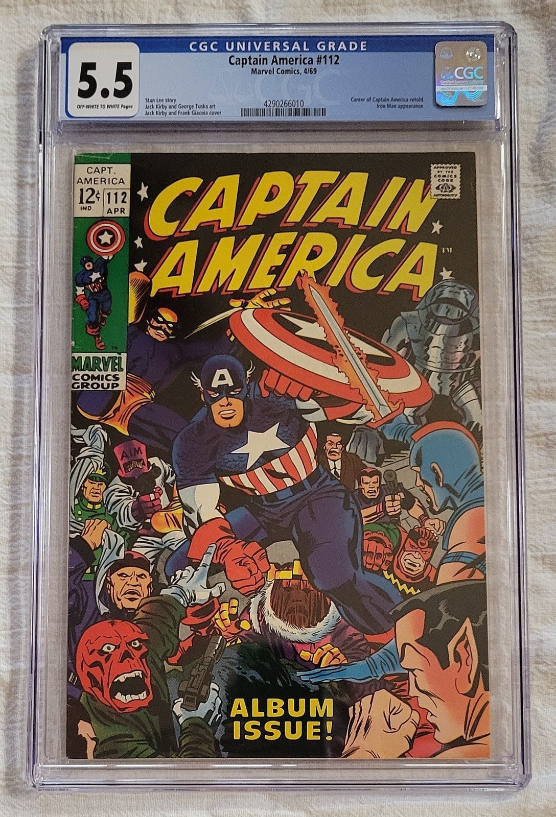 Captain America Comic Book #112 CGC Graded