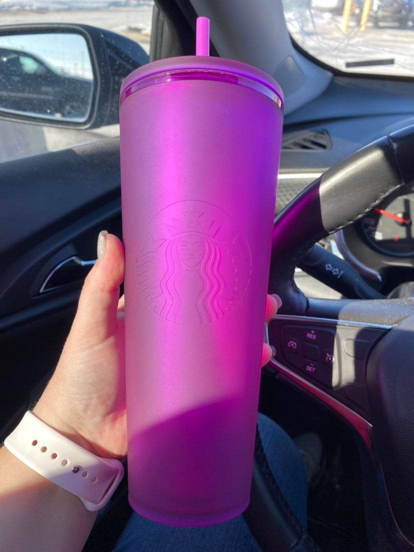 Starbucks soft touch purple