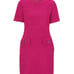 Hugo Boss Woman's Short Sleeve Tweed A line Scoop neckline Mini Dress