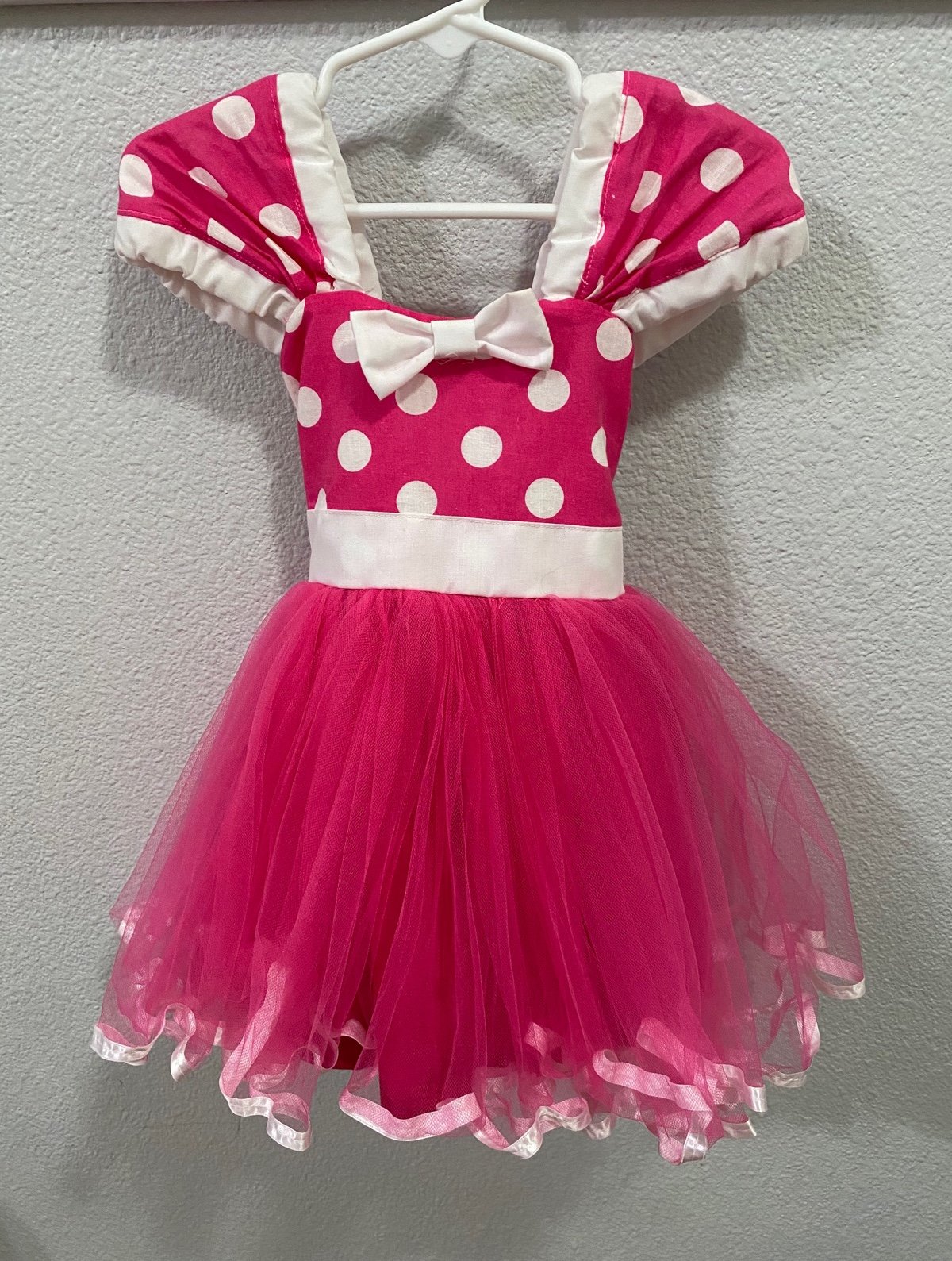 Pink Minnie Mouse Tutu Handmade Dress 6-12mos.