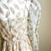 Vintage 70s-80s Cachet by Bari Protas Champagne Gold Lacey Cocktail Dress Sz 7/8