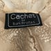 Vintage 70s-80s Cachet by Bari Protas Champagne Gold Lacey Cocktail Dress Sz 7/8