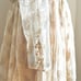 Vintage 70s-80s Cachet by Bari Protas Champagne Gold Lacey Cocktail Dress Sz 7/8