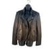 BCBG MAXAZRIA womens L lambs leather biker moto riding jacket black
