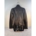 BCBG MAXAZRIA womens L lambs leather biker moto riding jacket black