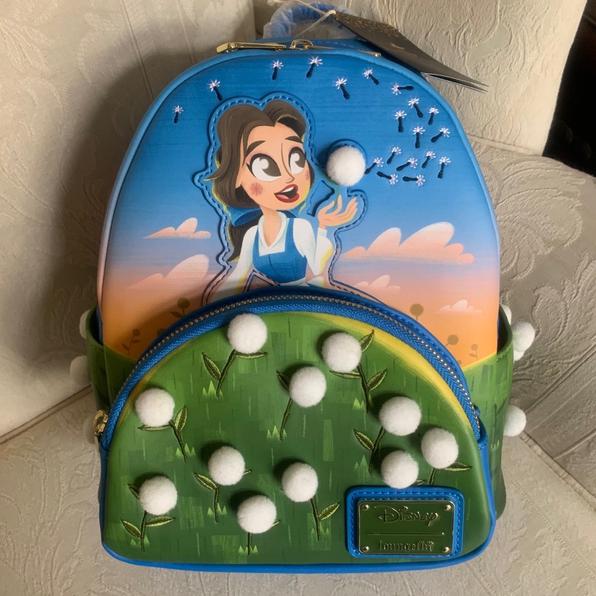 Loungefly x Disney Belle Dandelion Backpack Bag Beauty & the Beast NWT