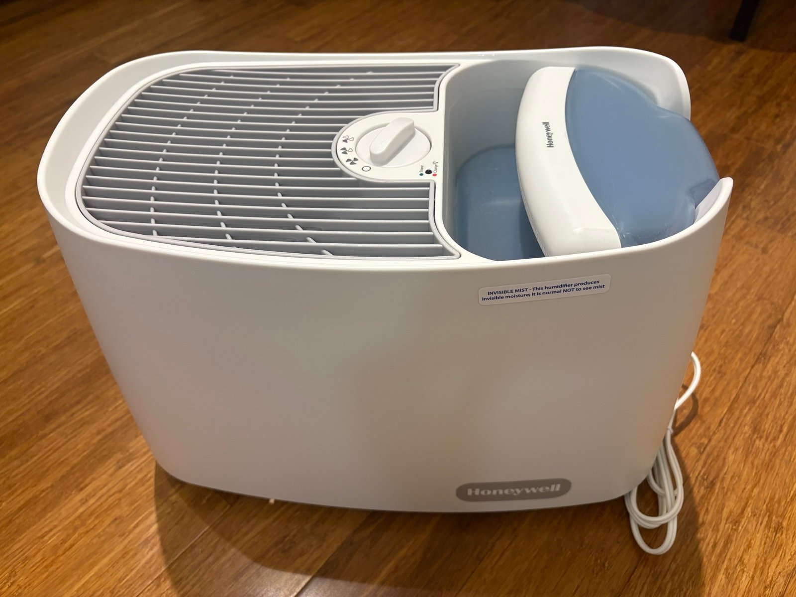 Honeywell cool moisture evaporative humidifier