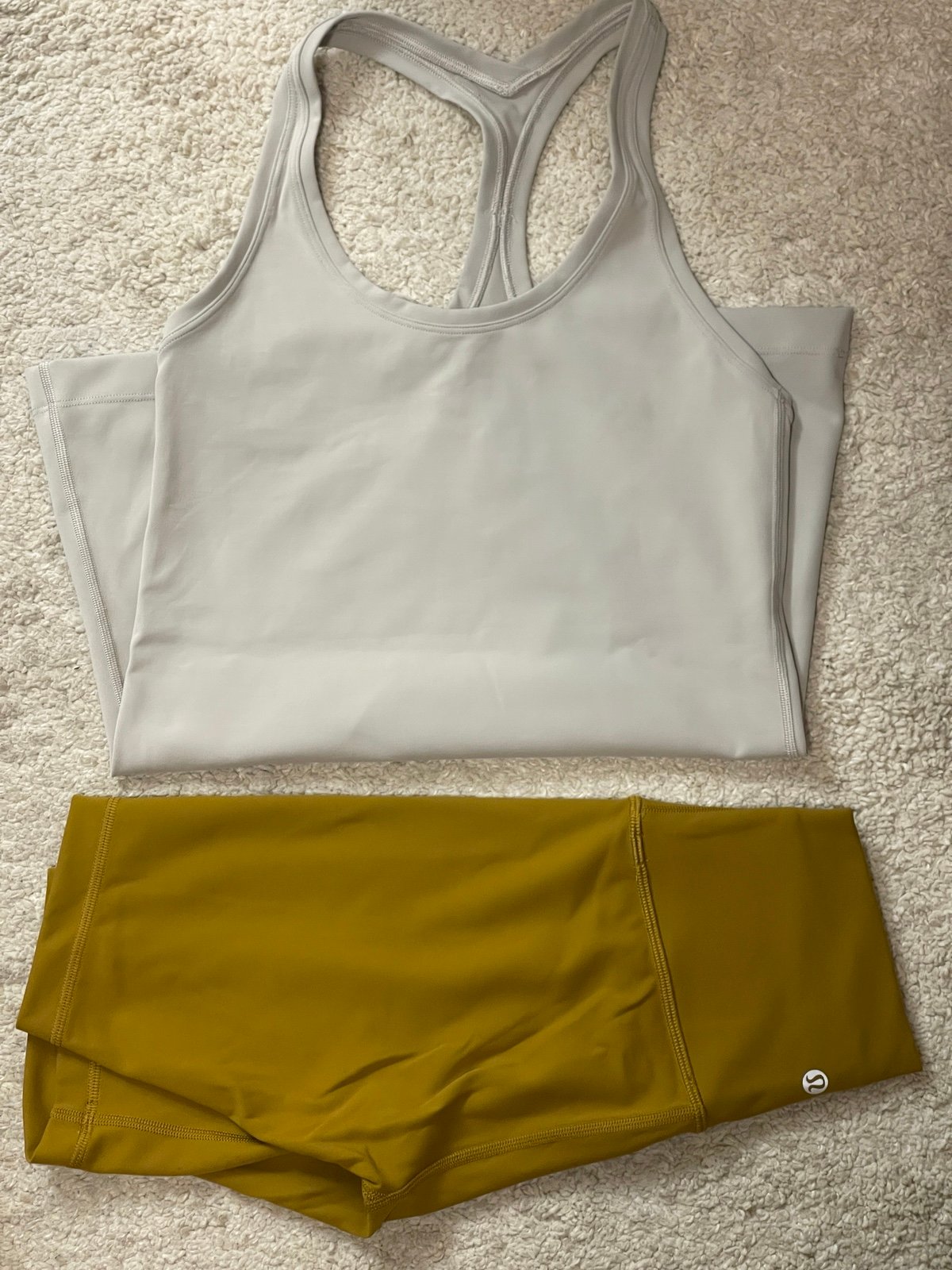 Lululemon Cool Racerback Tank and wunder train short set
