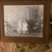 Large Victorian print in a Victorian frame