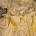 Vtg Baby Girls 18 Month Yellow Gray Lace Pockets Bow Satin Dress