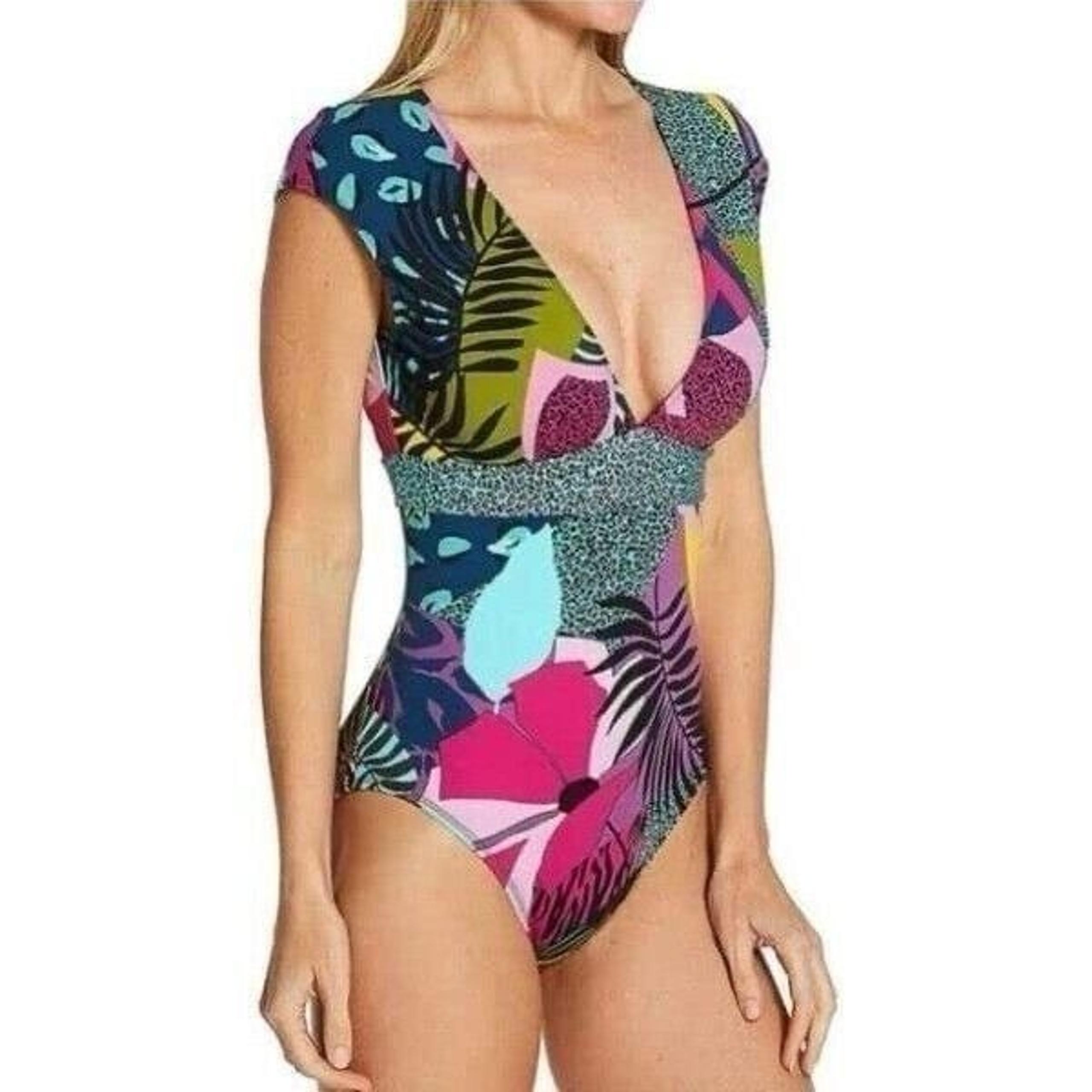 Bleu Rod Beattie Cap Sleeve Mio Jungle Book Swimsuit Bathing Suit Size 6 EUC