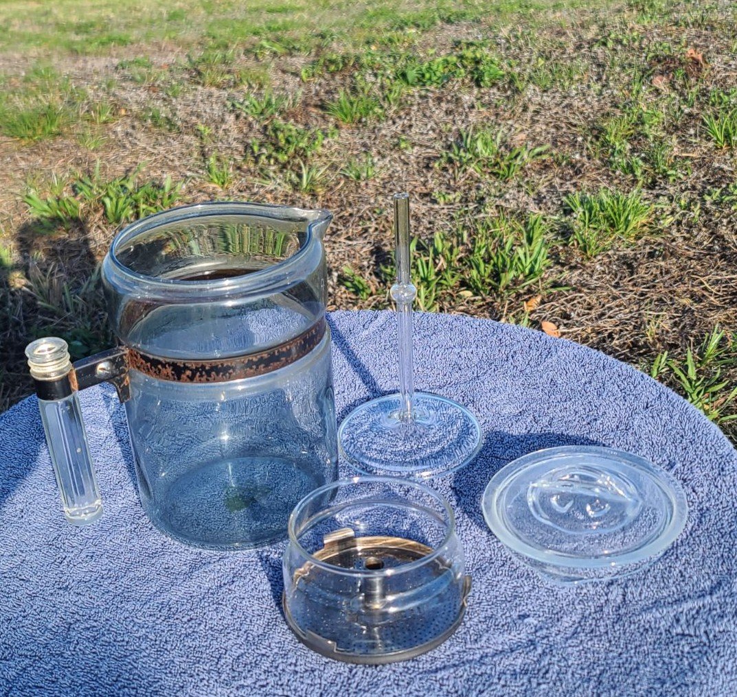 Pyrex Flameware Glass Coffee Pot *COMPLETE*