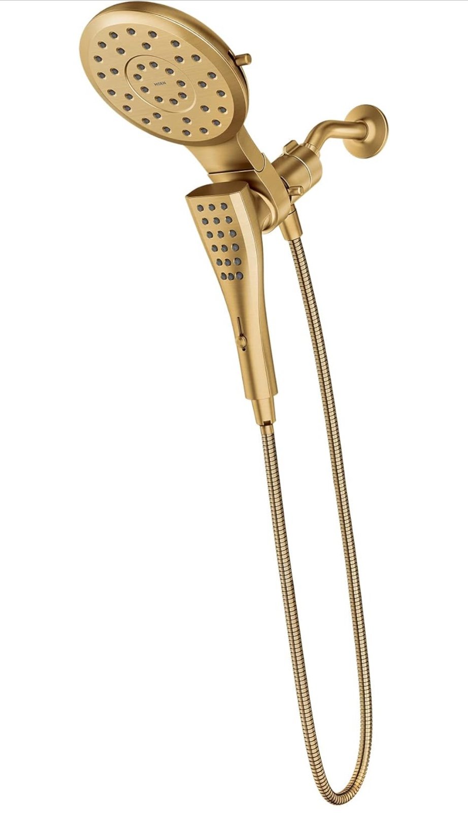 Moen Verso Brushed Gold Eight-Function 7 Diameter Spray Head and Detachable Han
