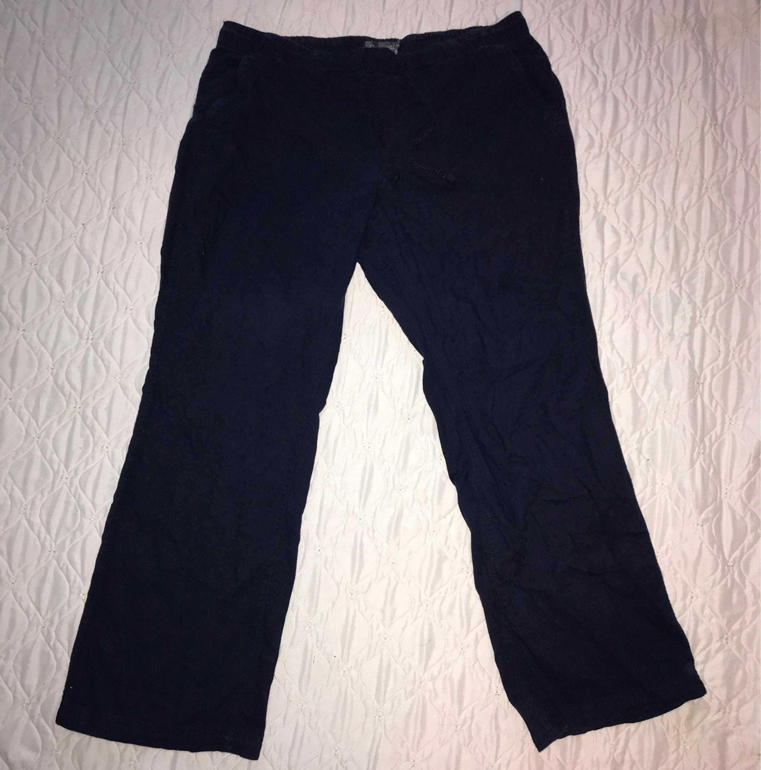 Womens Eddie Bauer Linen pants Size Large
