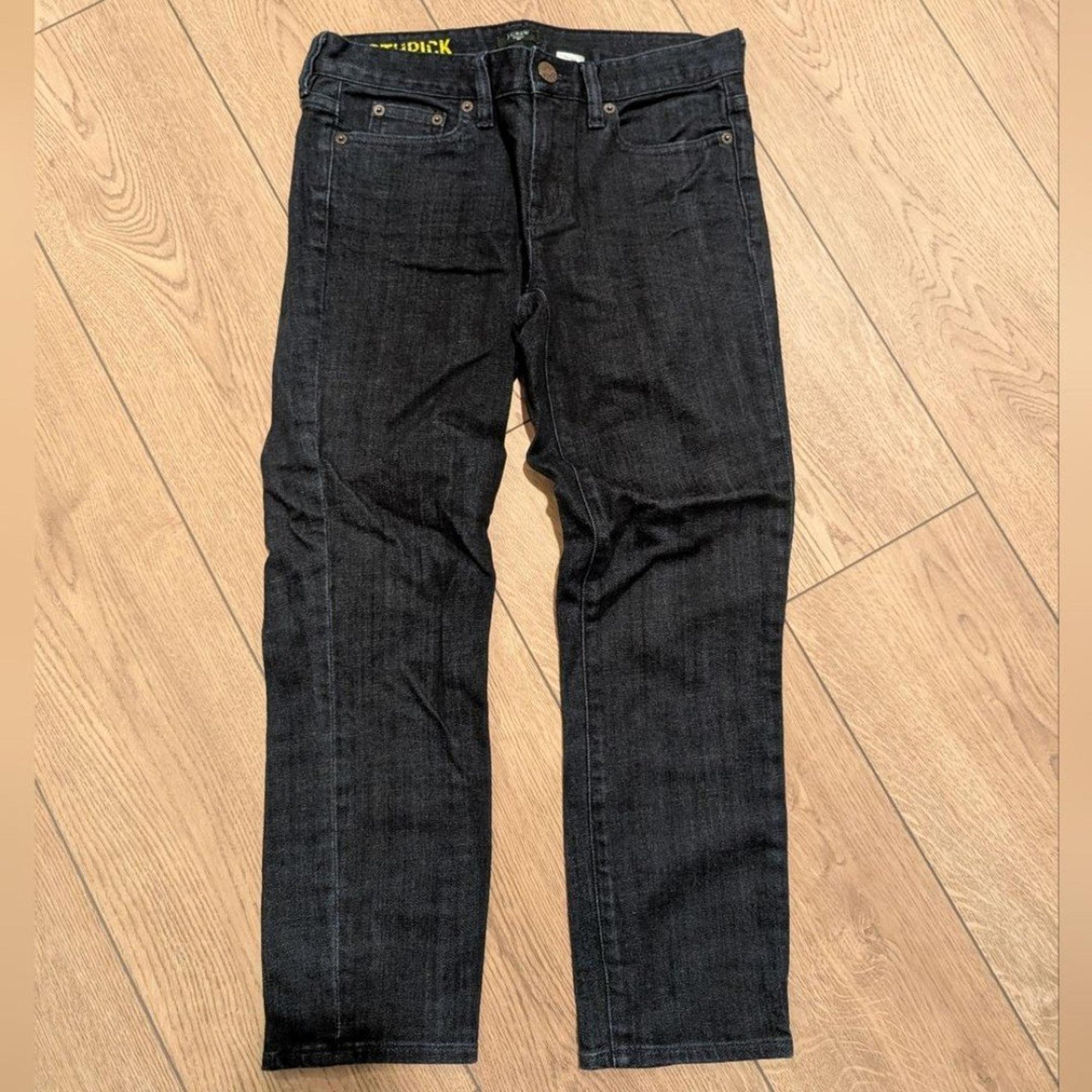 J.Crew Toothpick Womens 28 Jeans Crop Dark Wash Denim Skinny Slim Straight