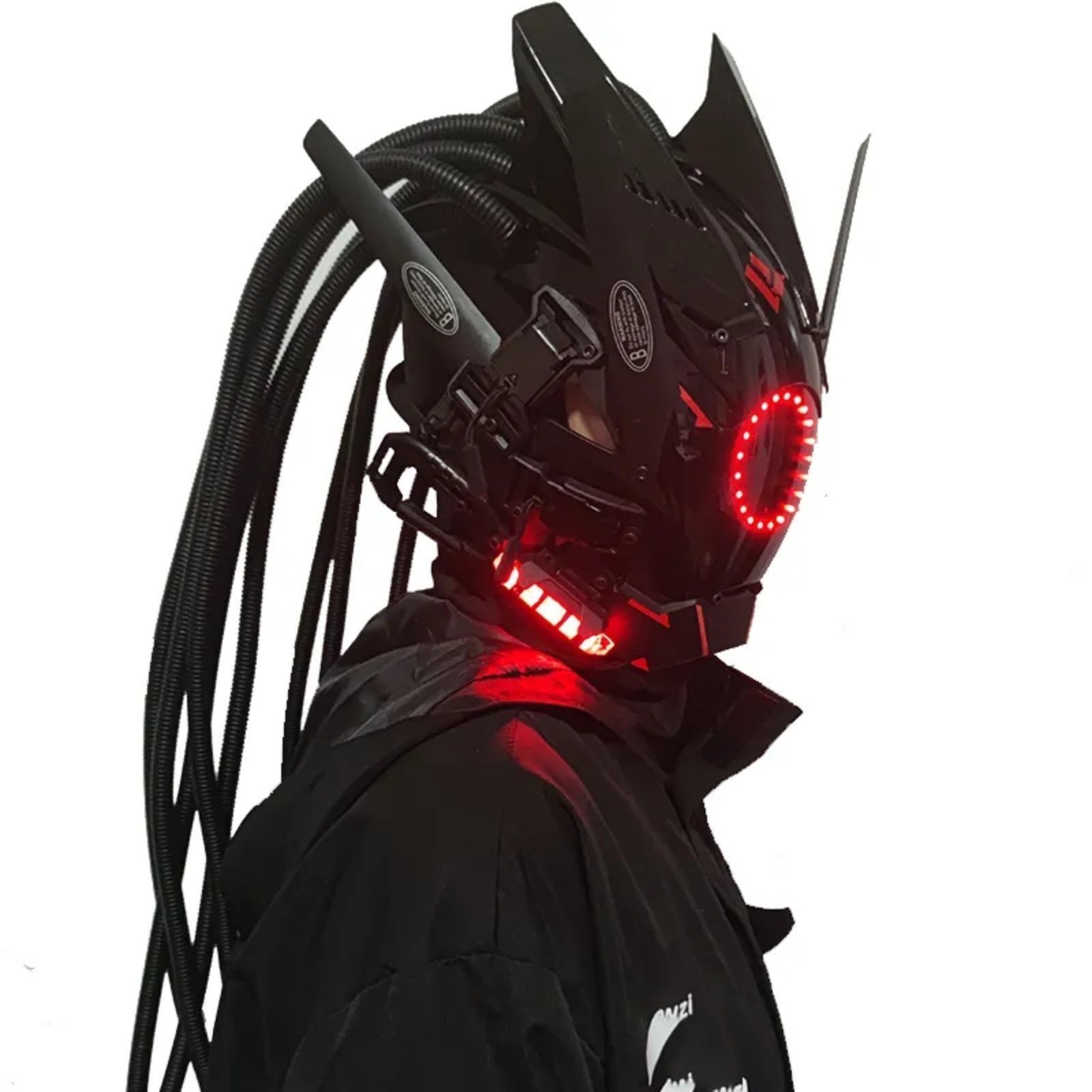 CyberPunk Luminous Masks, Halloween Party Decorative Masks, Handmade Cool Masks