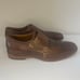 Johnston & Murphy Conard Mahogany Double Buckle Brogue Monk Strap