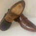 Johnston & Murphy Conard Mahogany Double Buckle Brogue Monk Strap