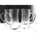 Polish Optic Glass 7 Beer Steins set of 4 NEW