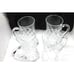Polish Optic Glass 7 Beer Steins set of 4 NEW