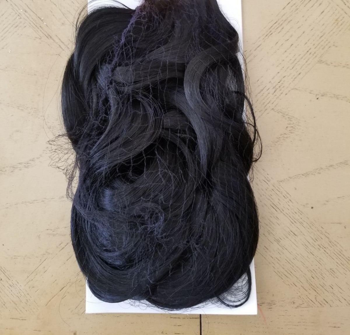Black Full Head Clip in Extension