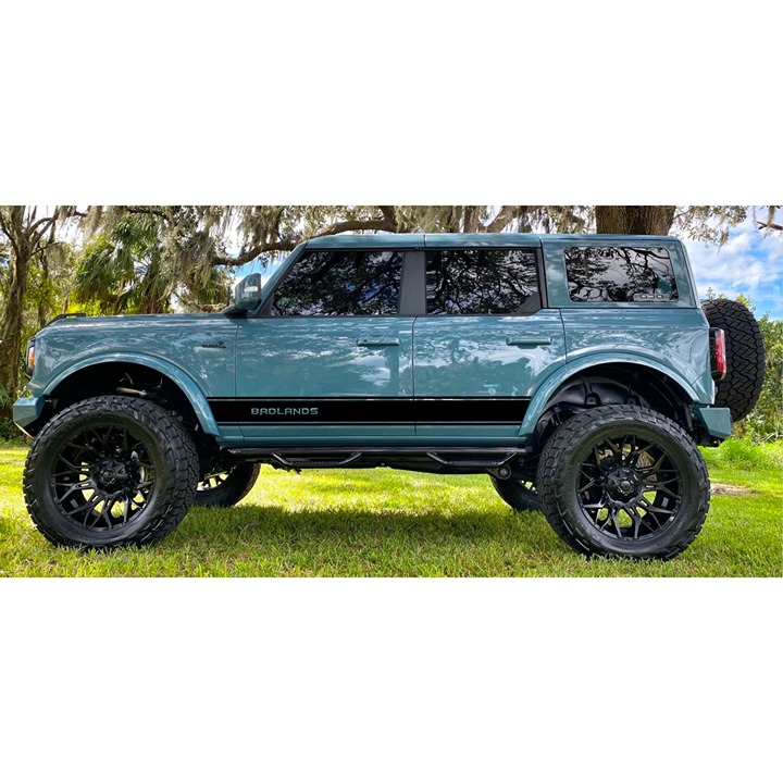 Ford Bronco 2021-2024 BADLANDS LOGO Vinyl Side Decals 4DR Off Road Graphics Lift