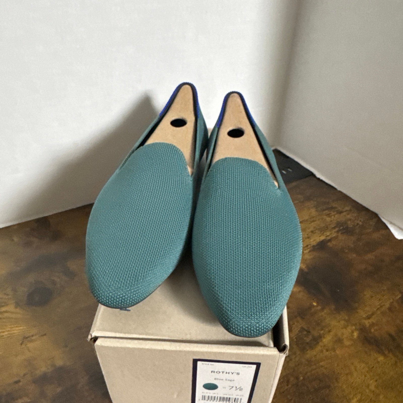 Rothy’s Women’s The Amond Loafer Blue Sage Size 7.5 NEW