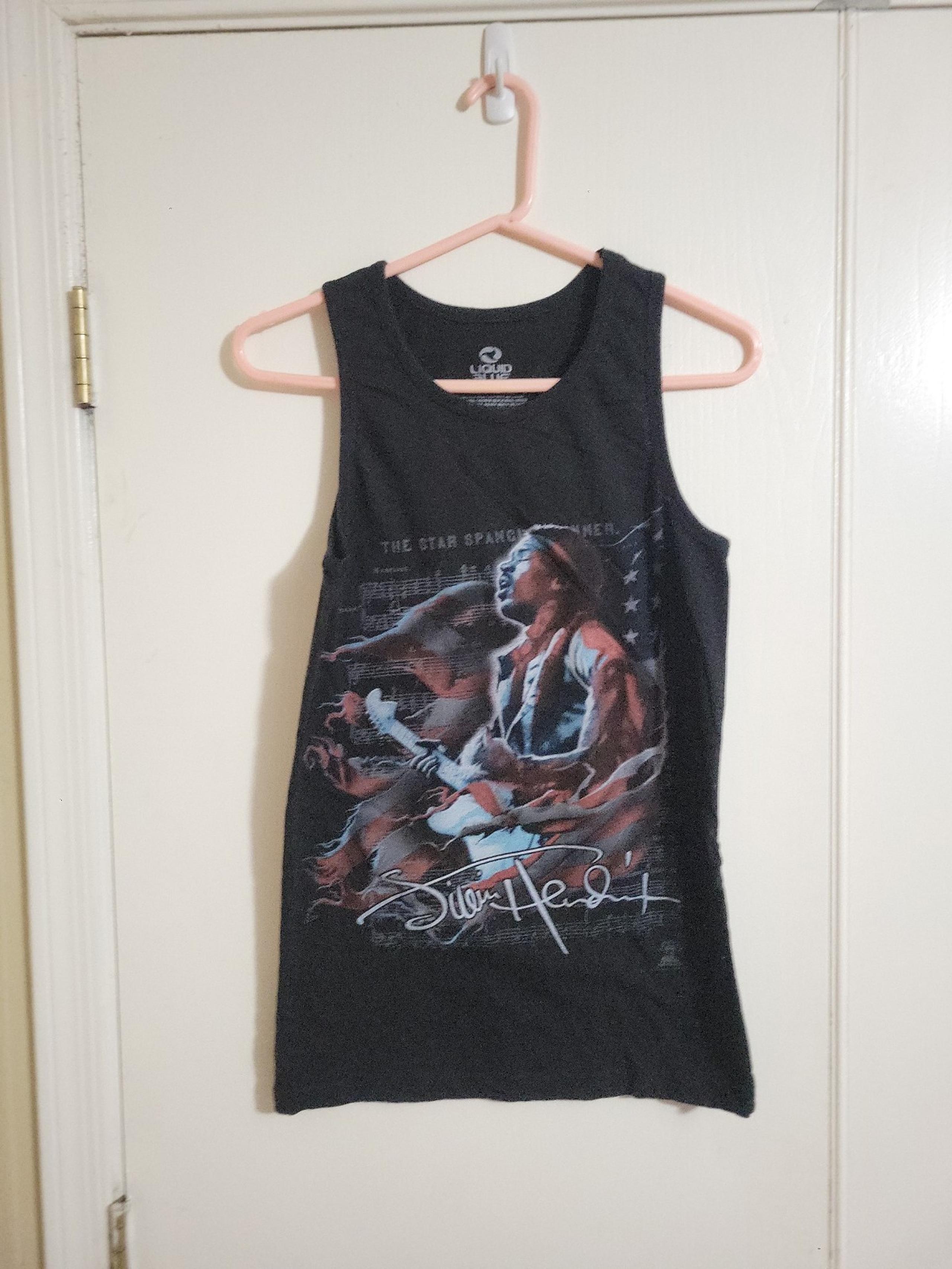 Jimi Hendrix Liquid Blue small tank top