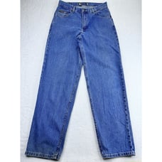 Duck Head Loose Blue Jeans Men VTG Denim Straight Lt Wash 33Wx34L 90's Baggy Y2K