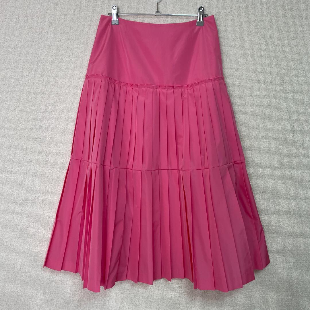Unused Keita Maruyama Satin Pleated Skirt Pink 01★★
