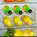 New mDesign Fridge Wine Rack water bottle Kitchen Storage Stacking Organizer set
