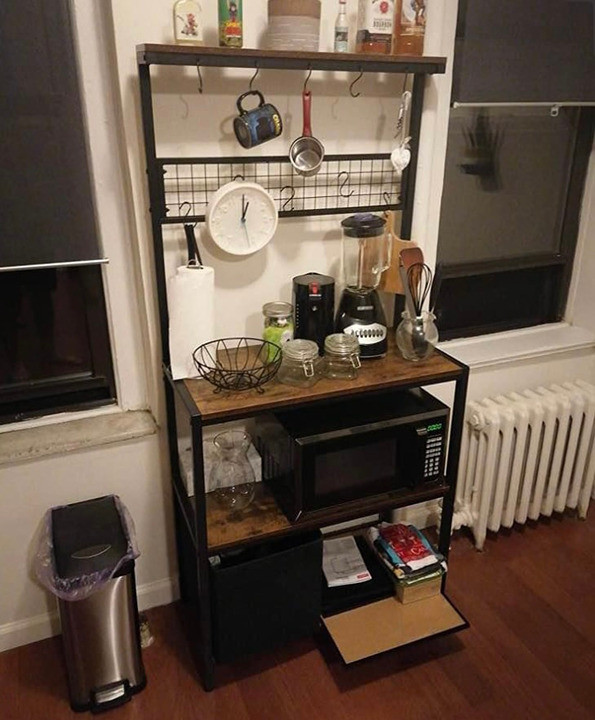 Kitchen Baker’s Racks 4-Tier Stand, Free Standing Utility Storage Rack