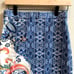 Anthropologie Moulinette Soeurs Blue Floral Pencil Skirt Side Split Women Size 2