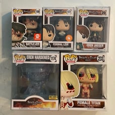 Attack on Titan Funko Pop lot (20, 233, 1169, 1171, 1174)