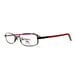 Technolite Flex Kids Eyeglasses Frames TLF 1008 BK/RD Black Red 48-17-130