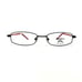 Technolite Flex Kids Eyeglasses Frames TLF 1008 BK/RD Black Red 48-17-130