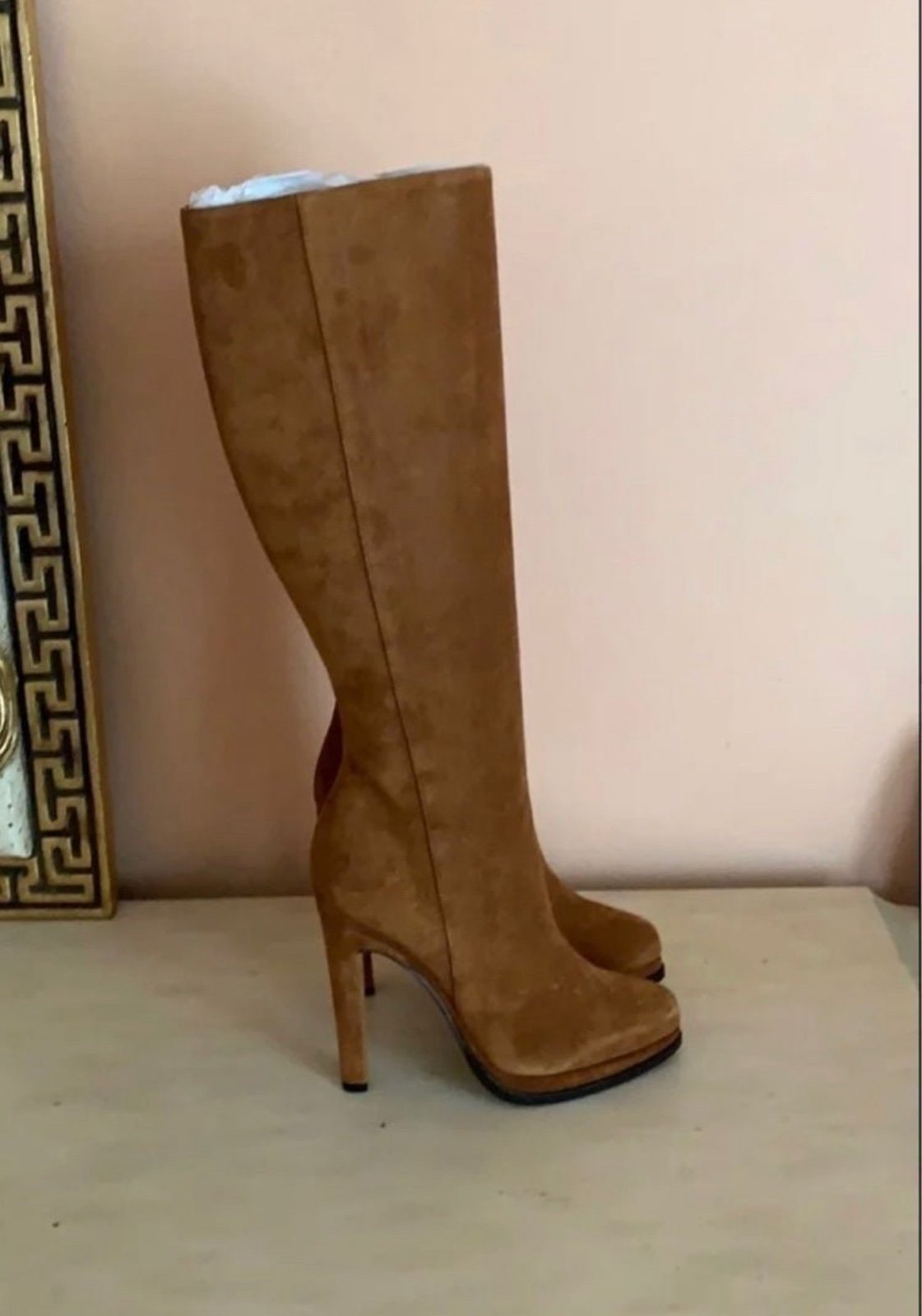 UGG Australia Rafaela Suede High Heel Boots Sz 5 NWB