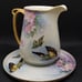 H&M Austria Small Creamer Pitcher and Small Tray Butterfly Flower Clara Russell