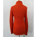 Banana Republic Turtleneck Sweater Wool Blend Textured Ribbed Orange Womens M