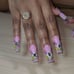 Bling French Tip Acrylic Press on nails