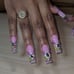 Bling French Tip Acrylic Press on nails