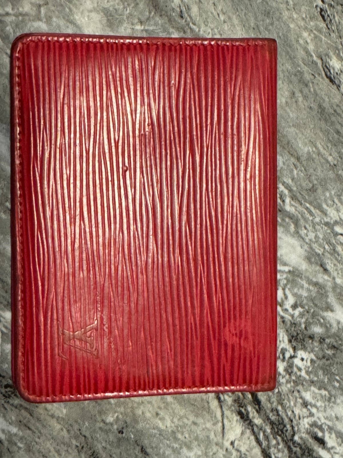 Authentic Vintage Louis Vuitton Red Epi Card Case
