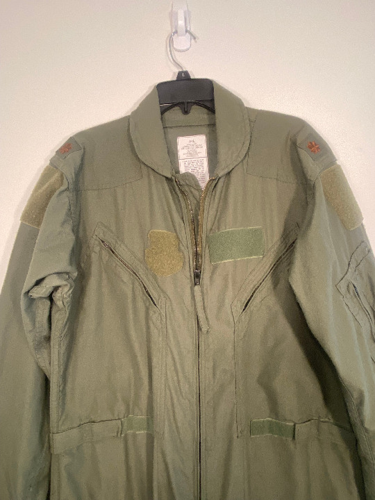 US MILITARY CWU-27/P Flyers Coveralls Pilot Flight Suit Sage Green 44L