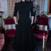 La Femme En Noir Victorian Dress in Black L