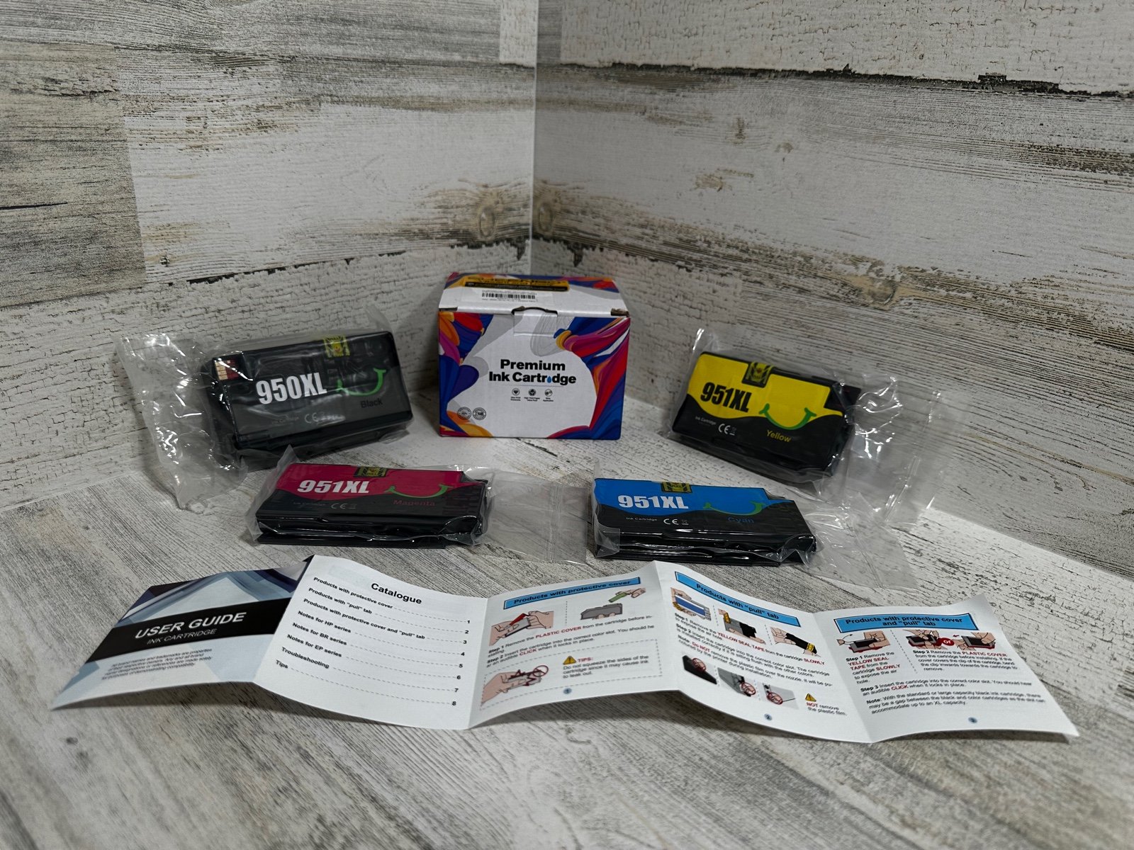 Premium Ink Cartridge - 4 PACK (1 Black, 1 Cyan, 1 Magenta, 1 Yellow) - NEW!!!!