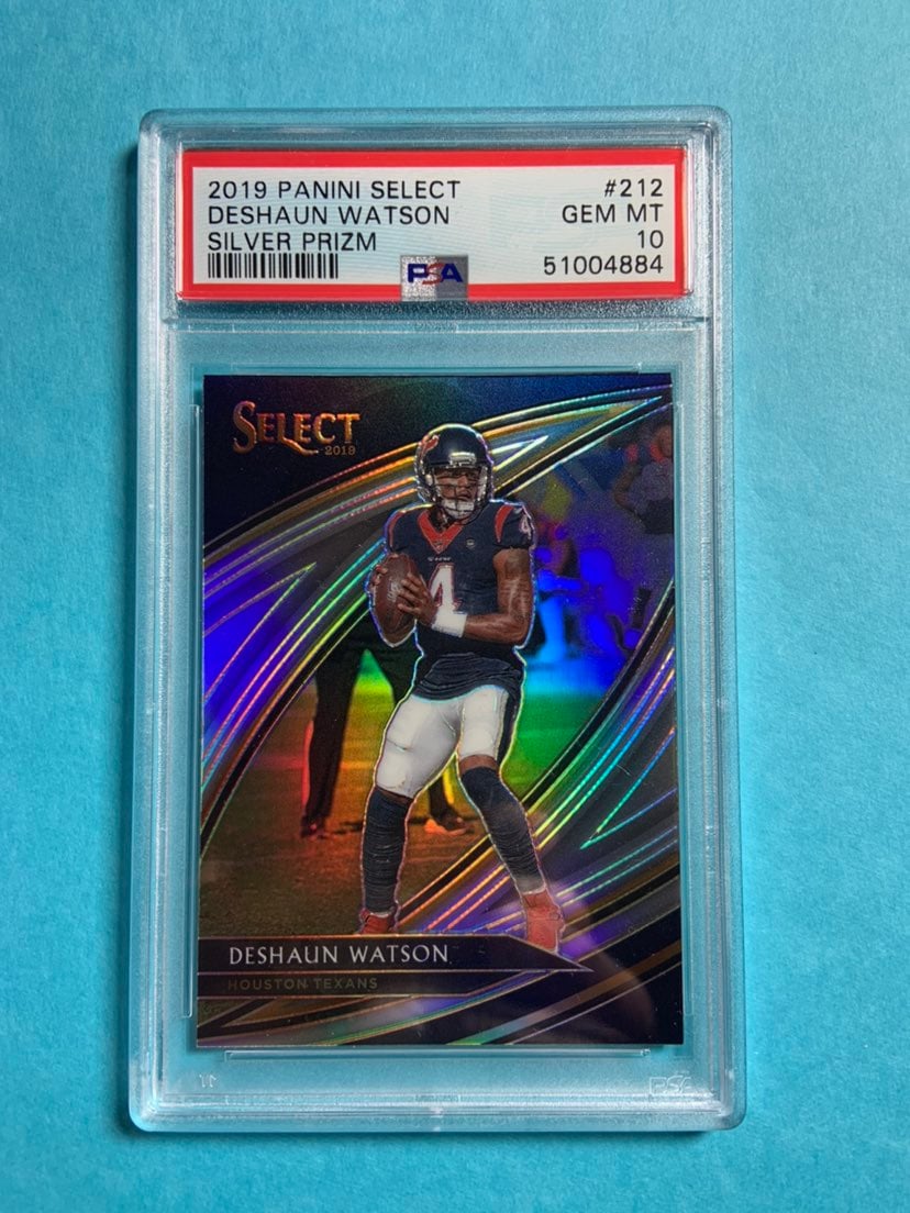 2019 Panini Select Field Level Silver Prizm Deshaun Watson #212 PSA 10 Gem Mint